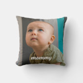 new mommy Photo Personalized Minimal  クッション (正面)