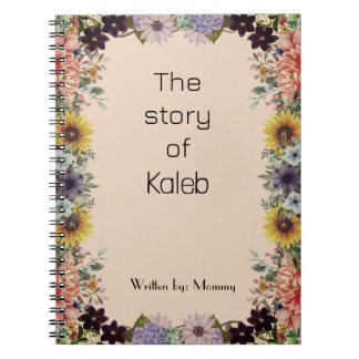 New Mommy's Journal Custom Personalized Spiral  ノートブック