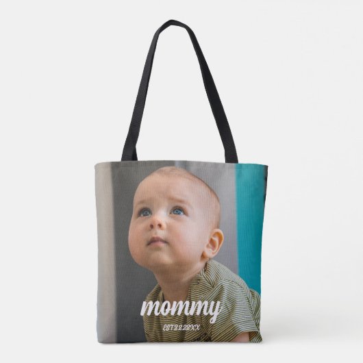 New moms Personalized Minimal  トートバッグ (裏面)