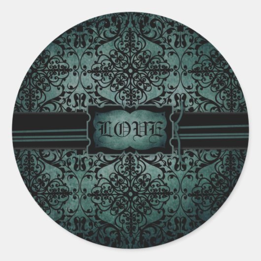 New Moon LOVEステッカー ラウンドシール (正面)