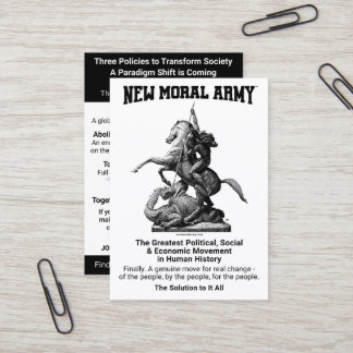 New Moral Army™情報カード(100) 名刺