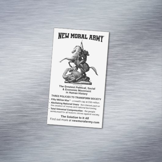 New Moral Army™磁気情報カード(25) マグネット名刺 (インサイチュ)