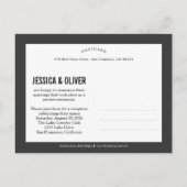 New Mr. and Mrs. 結婚Announcement - Carbia 案内ポストカード (裏面)