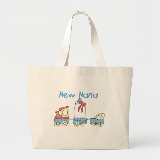New Nana – 電車のTシャツとギフト ラージトートバッグ (正面)