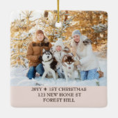 New Neck of the Woodsの写真と新しい住所 セラミックオーナメント (裏面)