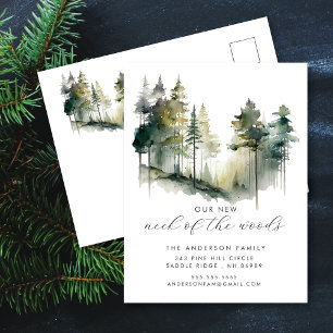 New Neck of the Woods新しいアドレスのポストカード 案内ポストカード