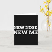 New Nose, New Me Funny Nose Job  カード (黄色い花)