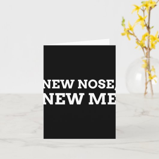New Nose, New Me Funny Nose Job  カード (黄色い花)