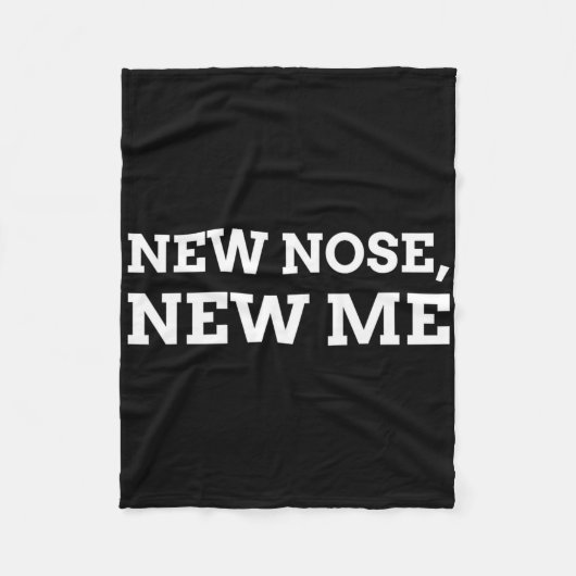 New Nose, New Me Funny Nose Job  フリースブランケット (正面)