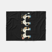 New nurse graduation goose school nursing  フリースブランケット (正面(横))