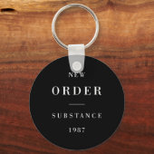 New Order Substance Baseball キーホルダー (正面)