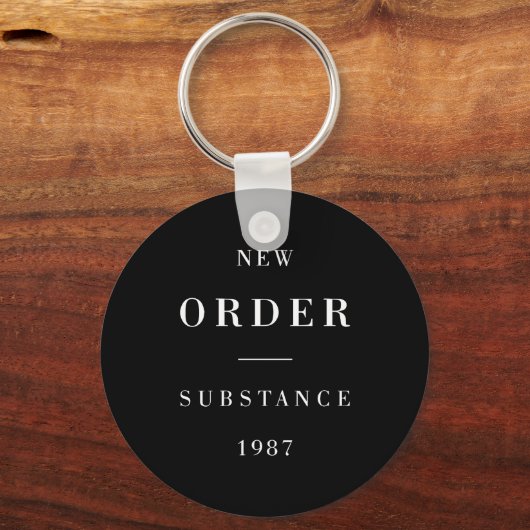 New Order Substance Baseball  キーホルダー (正面)