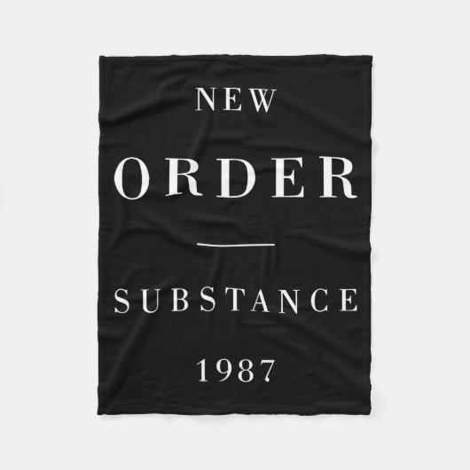 New Order Substance Baseball  フリースブランケット (正面)