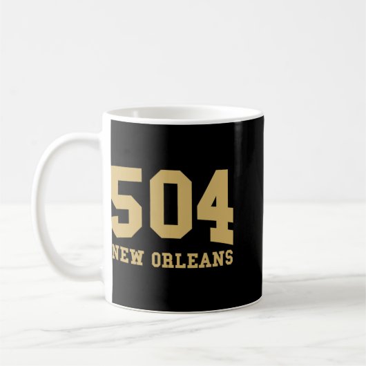 New Orleans Area Code 504 - Hometown Pride - Clic  コーヒーマグカップ (左)