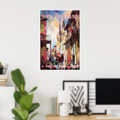 New Orleans Art Delta Travel Poster Jack Laycox ポスター (ホームオフィス)