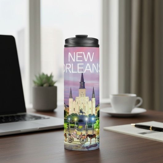 New Orleans Cathedral Travel Thermal Tumbler タンブラー