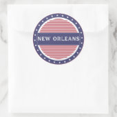 New Orleans City Pride Emblem – American Identity ラウンドシール (バッグ)