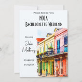 New Orleans Destination Bachelorette Weekend 招待状 (正面)