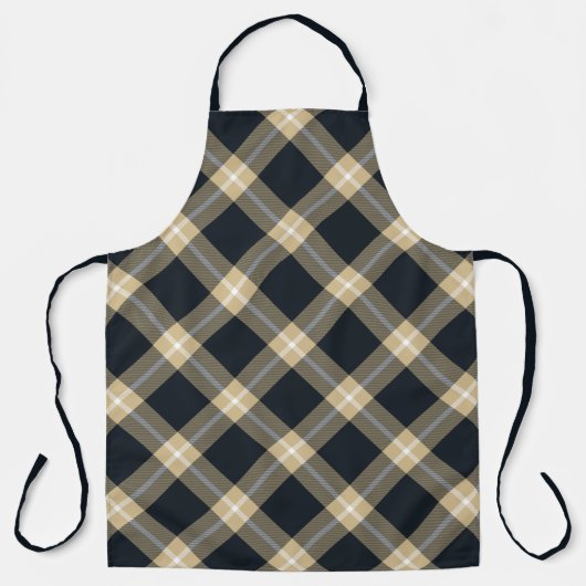 New Orleans Football Plaid Apron エプロン (正面)