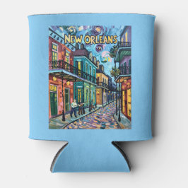 New Orleans French Quarter Van Gogh Style Travel 缶クーラー