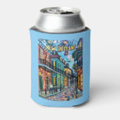 New Orleans French Quarter Van Gogh Style Travel 缶クーラー (缶裏面)