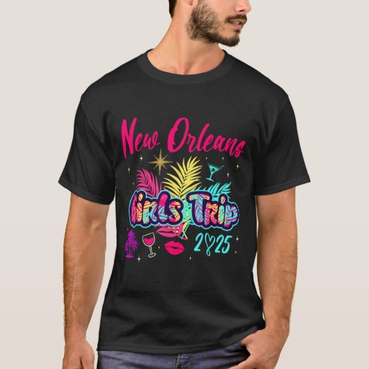 New Orleans Girls Trip 2025 Bachelor Ies Party Mat Tシャツ (正面)