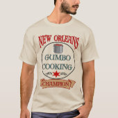 New Orleans Gumbo Cooking Champ T-Shirt Tシャツ (正面)