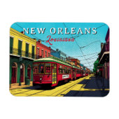 New Orleans Inspired Urban Art マグネット (横)