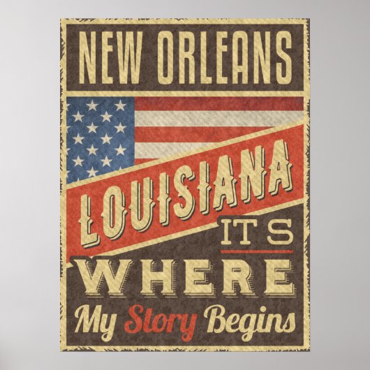 New Orleans Louisiana ポスター (正面)