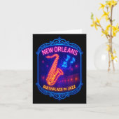 New Orleans, Louisiana, Birthplace Of Jazz  カード (黄色い花)