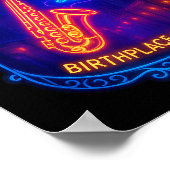 New Orleans, Louisiana, Birthplace Of Jazz  ポスター (角)