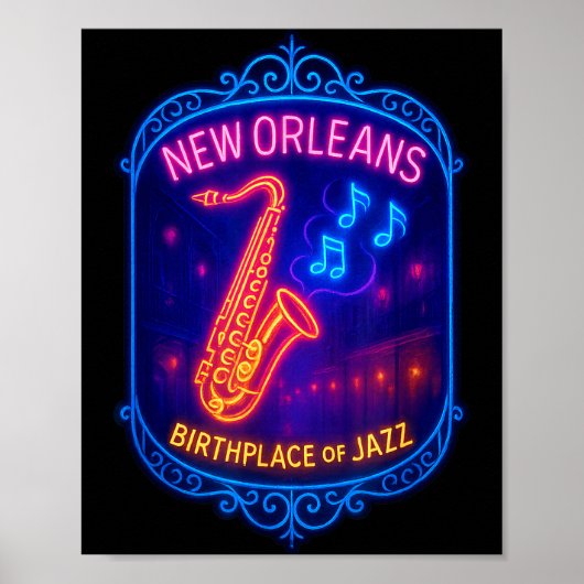 New Orleans, Louisiana, Birthplace Of Jazz  ポスター (正面)