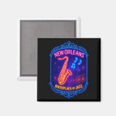 New Orleans, Louisiana, Birthplace Of Jazz  マグネット (正面/裏面)