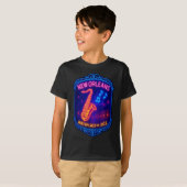 New Orleans, Louisiana, Birthplace Of Jazz  Tシャツ (正面フル)