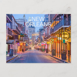 New Orleans Louisiana Bourbon Street Night ポストカード