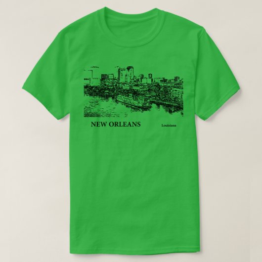 New Orleans Louisiana Tシャツ – 3 (デザイン正面)