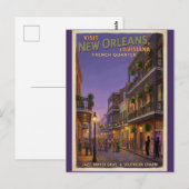 New Orleans Louisiana Travel Postcard ポストカード (正面/裏面)
