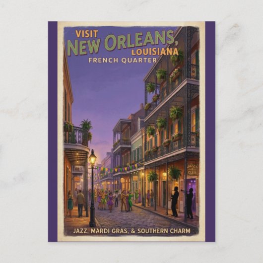 New Orleans Louisiana Travel Postcard ポストカード (正面)