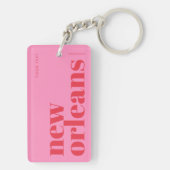 New Orleans Louisiana typography  キーホルダー (裏面)