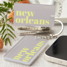 New Orleans Louisiana typography  キーホルダー