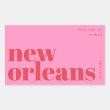 New Orleans Louisiana typography 