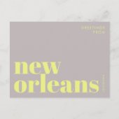 New Orleans Louisiana typography Postcard ポストカード (正面)