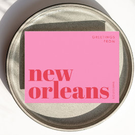 New Orleans Louisiana typography Postcard ポストカード