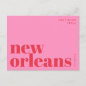 New Orleans Louisiana typography Postcard ポストカード (正面)