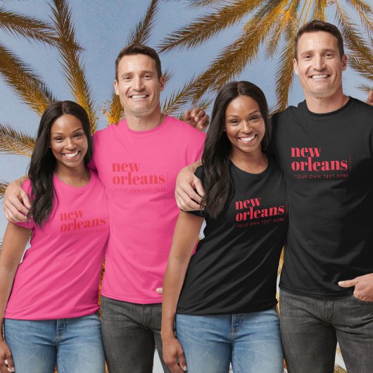 New Orleans Louisiana typography  Tシャツ