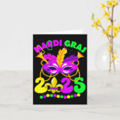 New Orleans Mardi Gras 2025 Funny Fleur De Lis New カード (黄色い花)