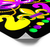 New Orleans Mardi Gras 2025 Funny Fleur De Lis New ポスター (角)