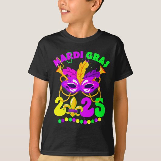 New Orleans Mardi Gras 2025 Funny Fleur De Lis New Tシャツ (正面)
