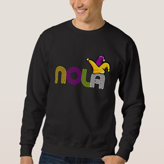 New Orleans Mardi Gras Celebration Party Costume スウェットシャツ (正面)