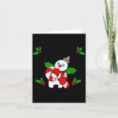 New Orleans Mr Bingle Christmas Tradition Snowman  カード (正面)